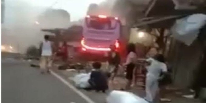 Bus Pariwisata kecelakaan di Ciamis/Net