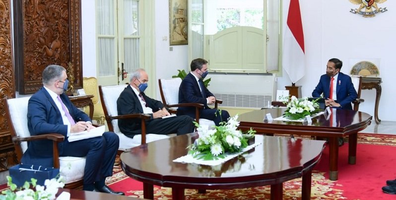 Presiden Jokowi menerima kunjungan Menlu Serbia dan delegasi/setpres