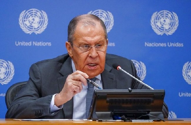 Menteri Luar Negeri Rusia Sergey Lavrov. Foto: AP Poto/Mary Altaffer.