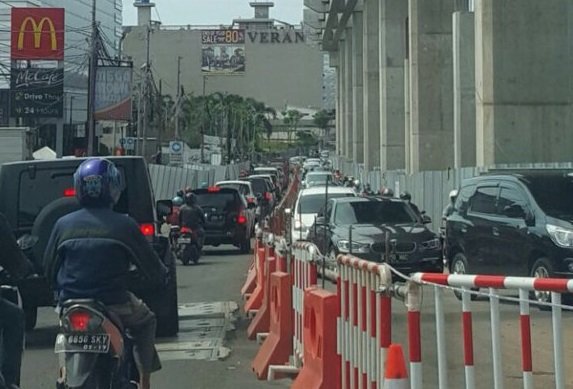 Rekayasa lalu lintas di Cipete/Twitter