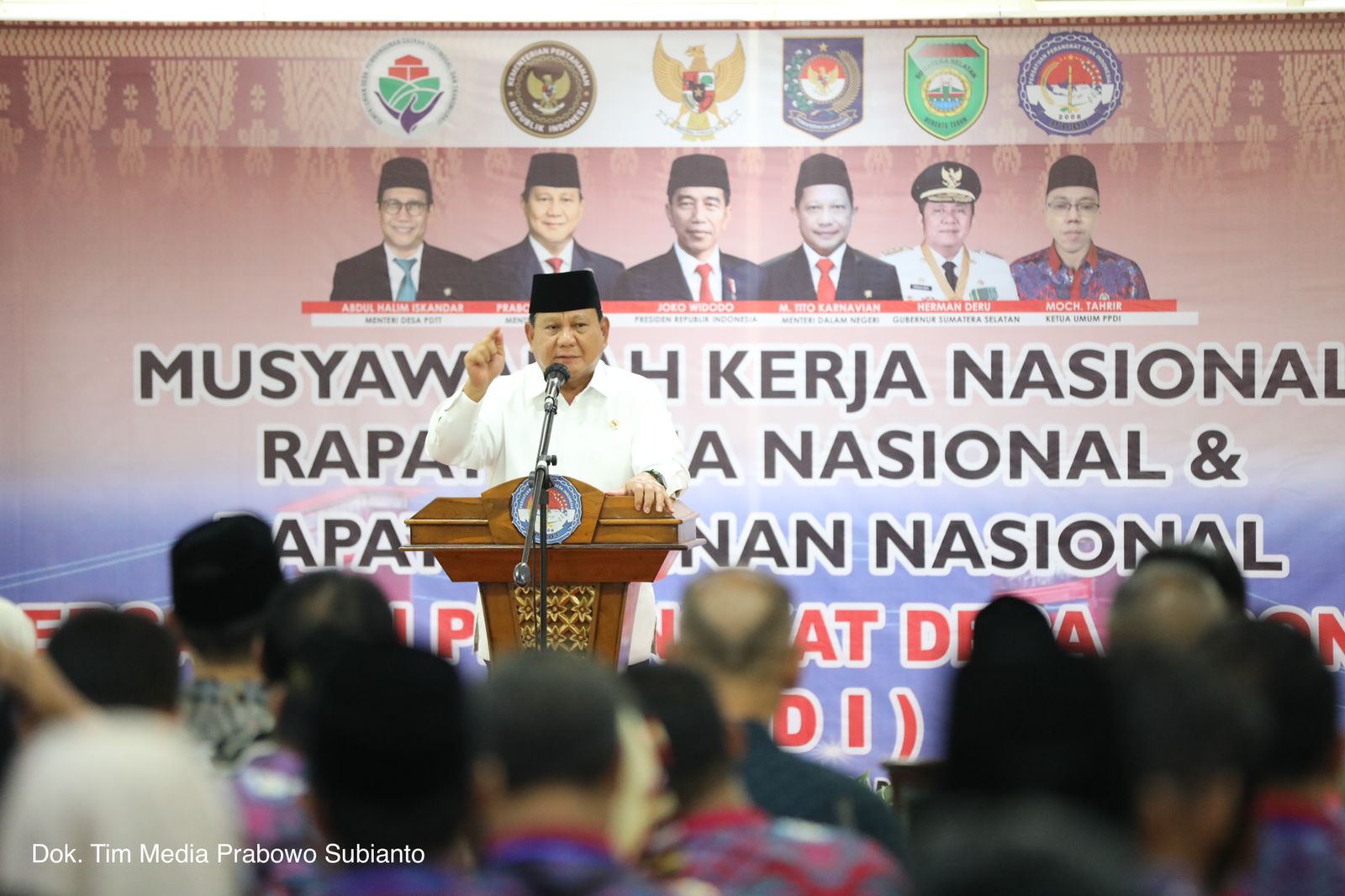 Prabowo saat berbicara di acara PPDI/Tim Media