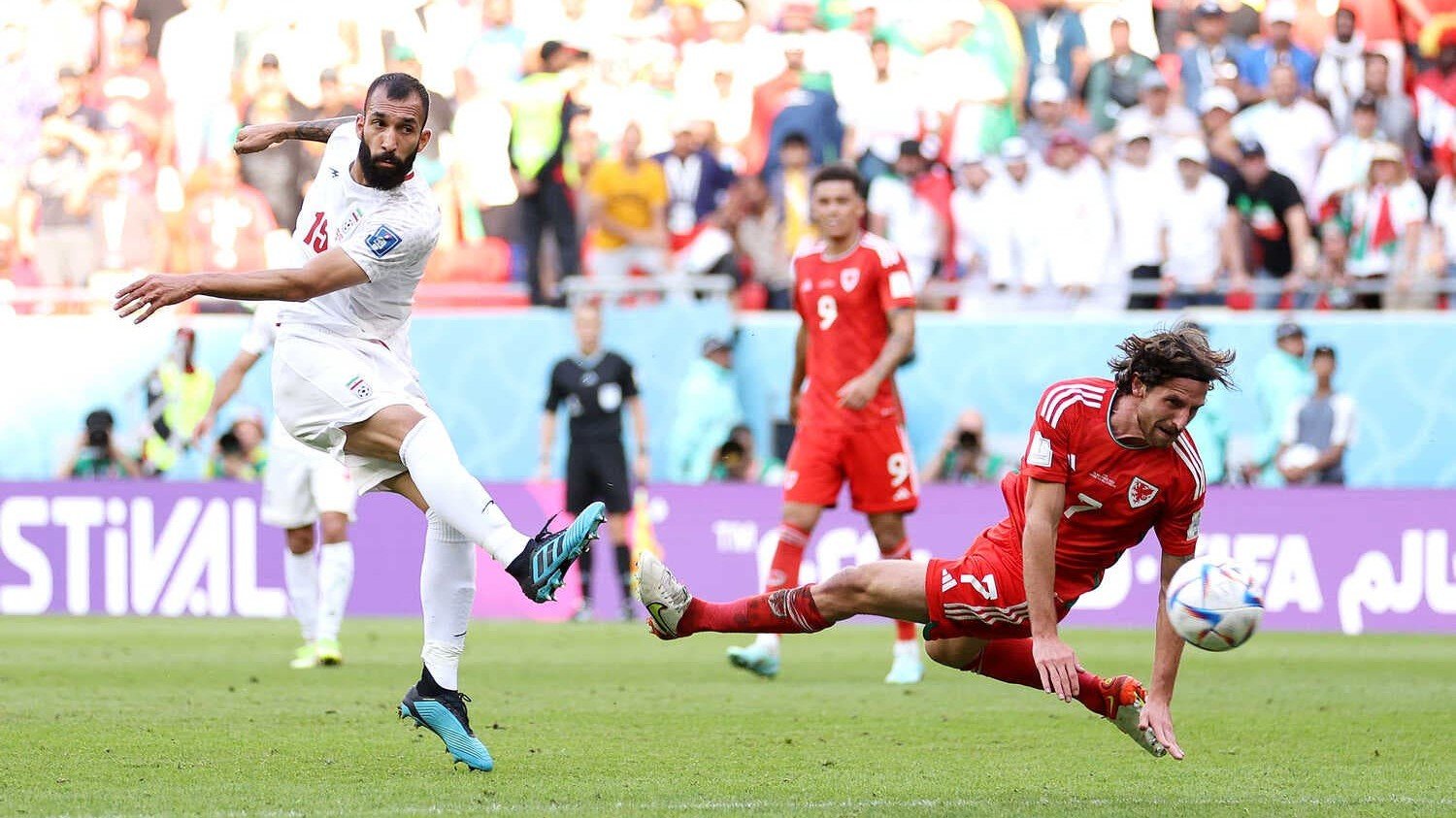 Pertandingan Piala Dunia antara Iran vs Wales/ New York Times