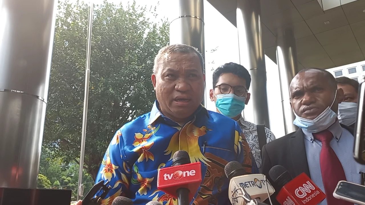 Tim kuasa hukum Gubernur Papua Lukas Enembe/ SinPo.id/ Khaerul Anam