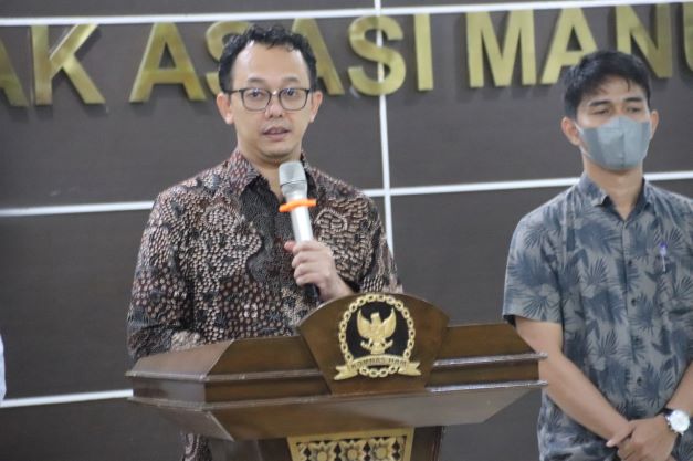 Komisioner Komnas HAM Beka Ulung Hapsara (SinPo.id/ Khaerul Anam)