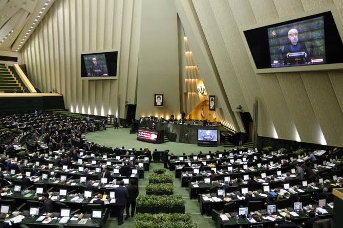 Parlemen Iran. Sumber gambar: AFP