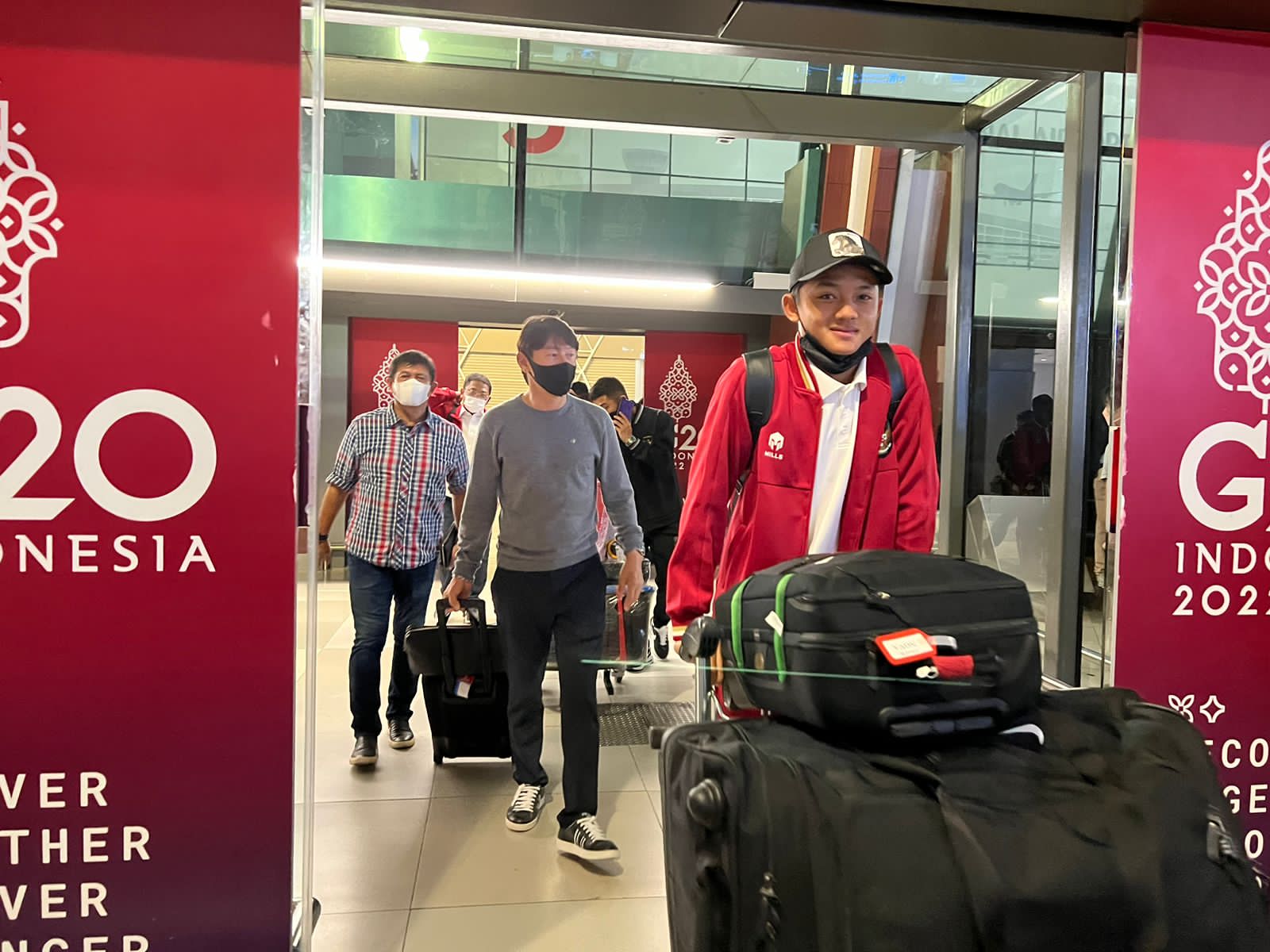 Timnas Indonesia U-20 di Bandara Soekarno Hatta (PSSI.org)