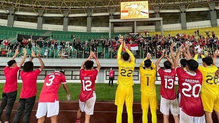 Timnas Indonesia usai mengalahkan Brunei di penyisihan grup Piala AFF U-19 (SinPo.id/Instagram)