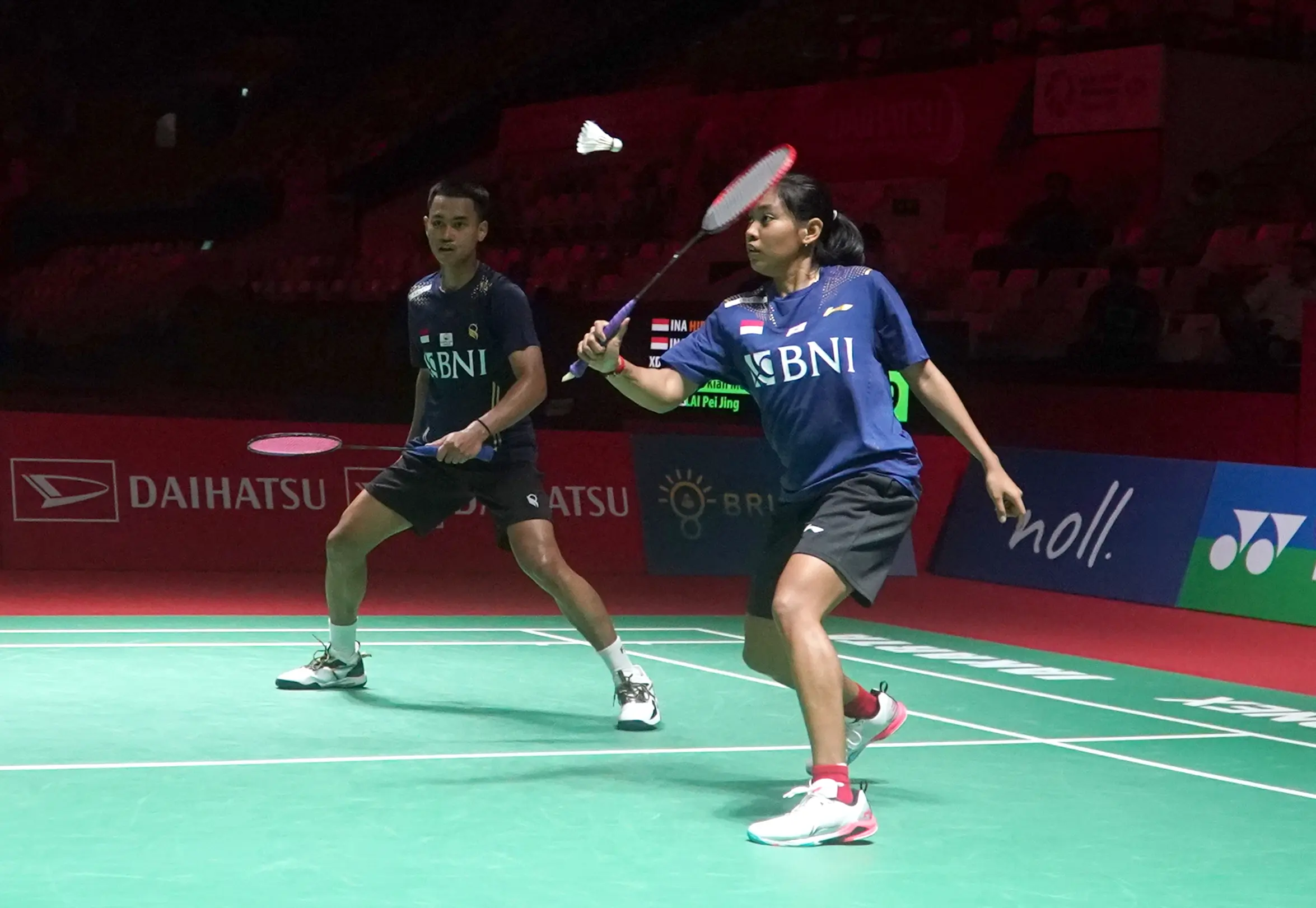 ganda campuran Jafar Hidayatullah/Aisyah Salsabila Putri Pranata (badminton Indonesia)
