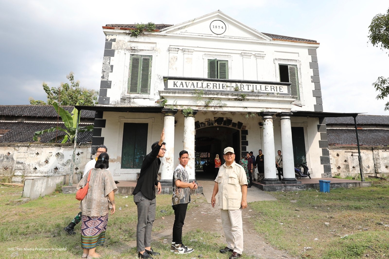 Prabowo ditemani Gibran ke kawasan Mangkunegaran/Tim Media