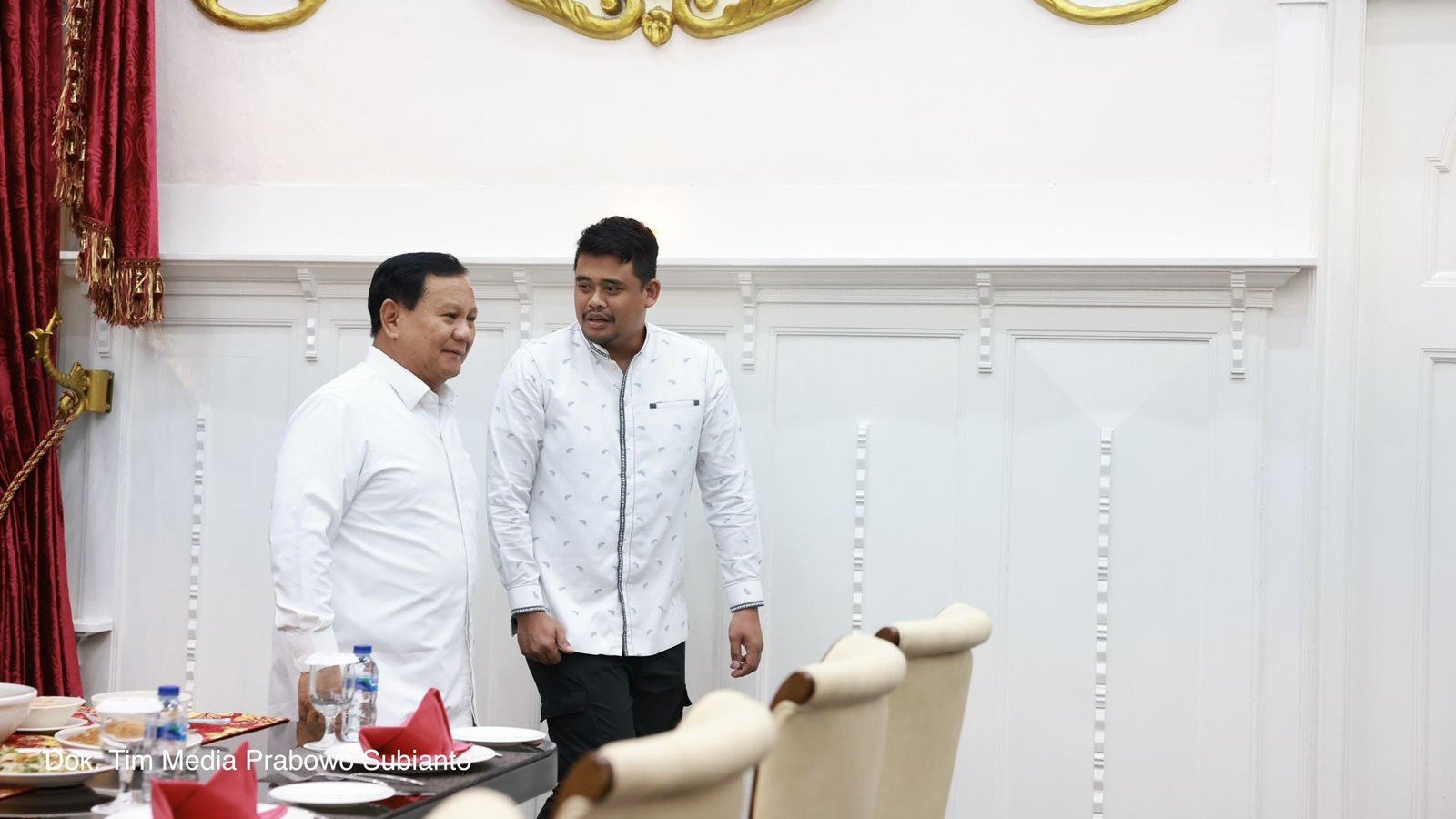 Pertemuan antara Prabowo Subianto dengan Bobby Nasution/ Tim Media Prabowo