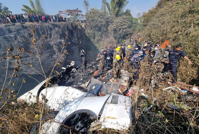 Yeti Airlines jatuh di Nepal (Foto: Reuters)