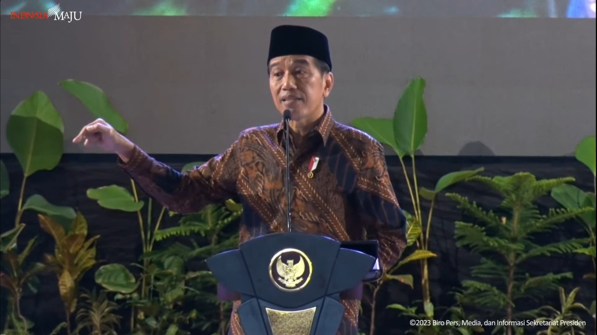 Presiden Jokowi di Pembukaan Muktamar XVII PP Pemuda Muhammadiyah/ Youtube