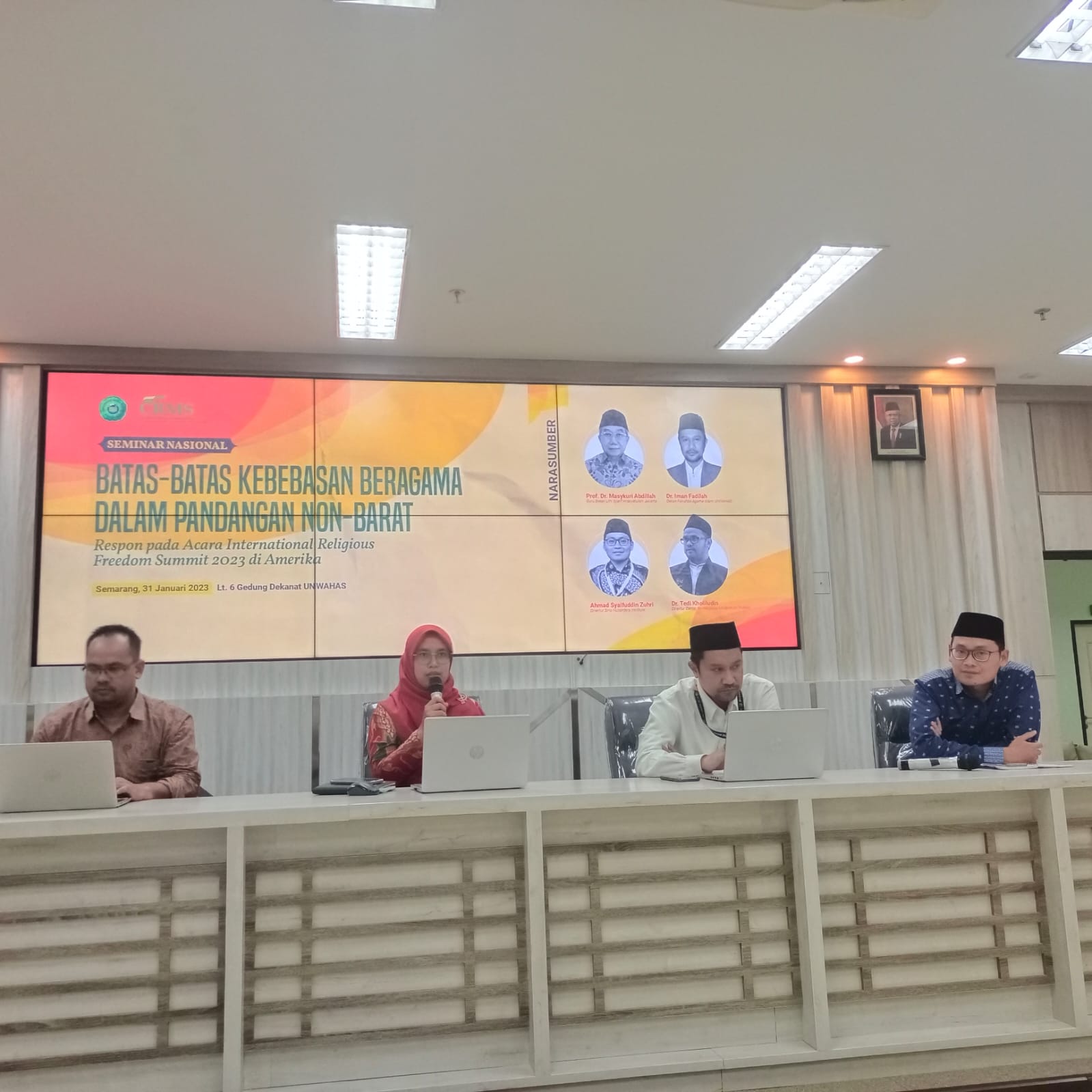 Seminar nasional Kebebasan Beragama di Unwahas, Semarang/Humas Unwahas