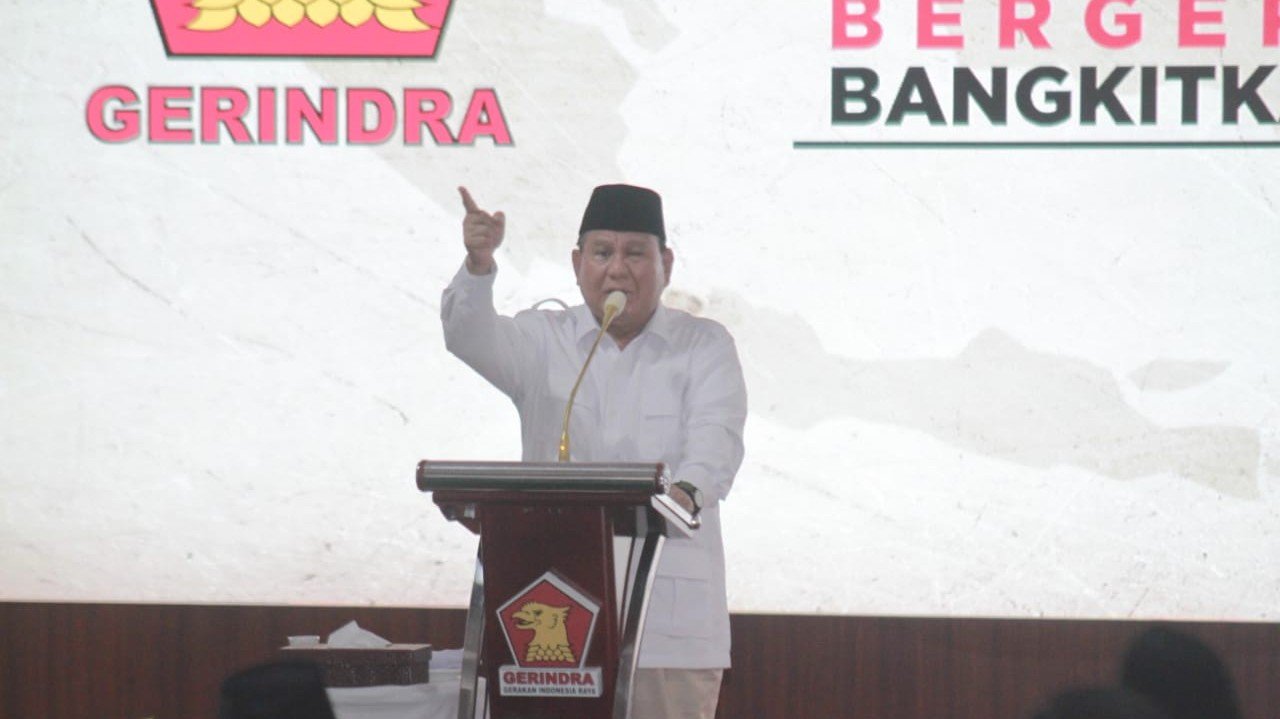 Ketua Umum Partai Gerindra Prabowo Subianto/ SinPo.id/ Ashar SR