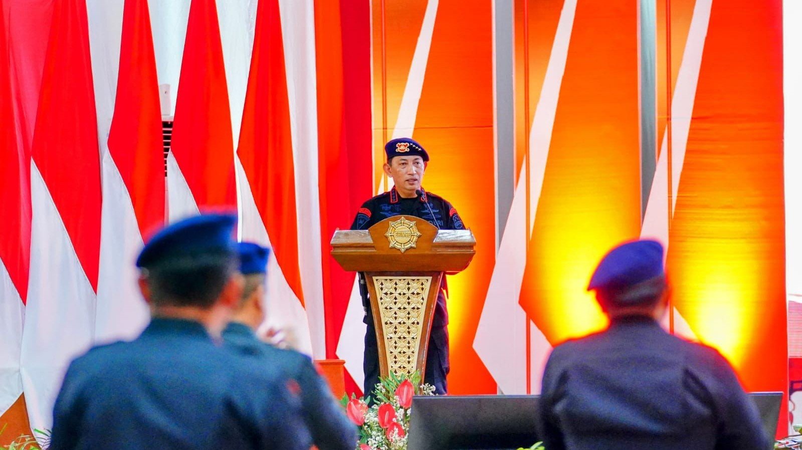 Kapolri Jenderal Pol Listyo Sigit Prabowo di Rakernis Brimob (Humas Polri)