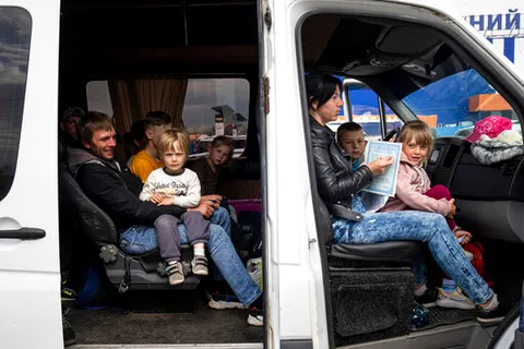 Ilustrasi. Deportasi paksa anak-anak Ukraina secara ilegal/SinPo.id/AP