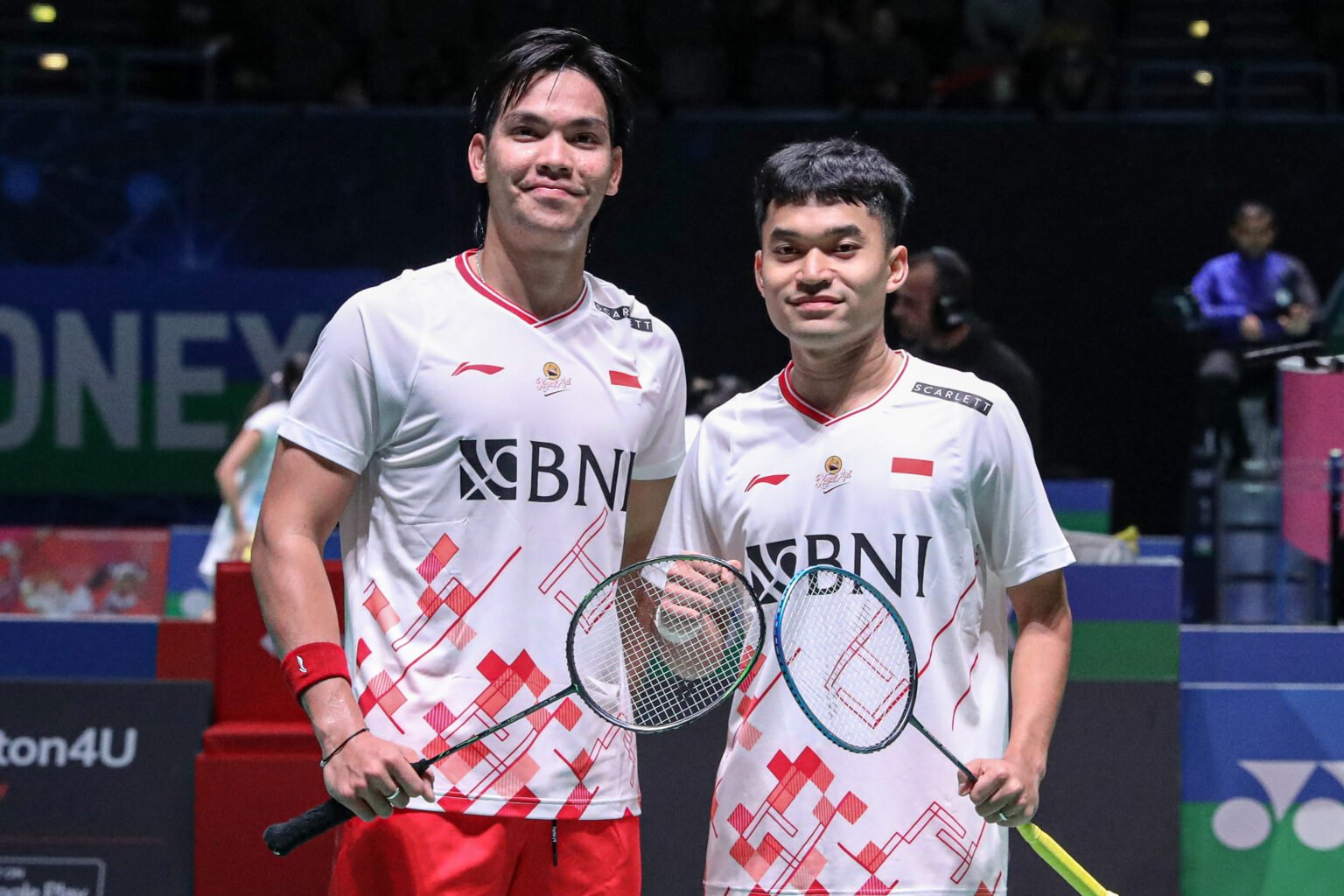 Pasangan ganda putra Indonesia, Leo Rolly Carnando/Daniel Marthin,  (BadmintonIndonesia)