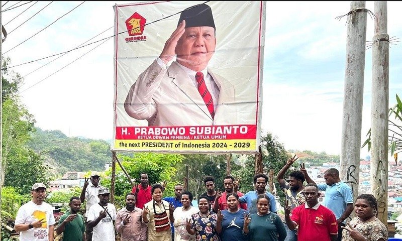 Pernyataan sikap keluarga Kogoya dukung Prabowo Presiden 2024 (Dok. Gerindra Papua)