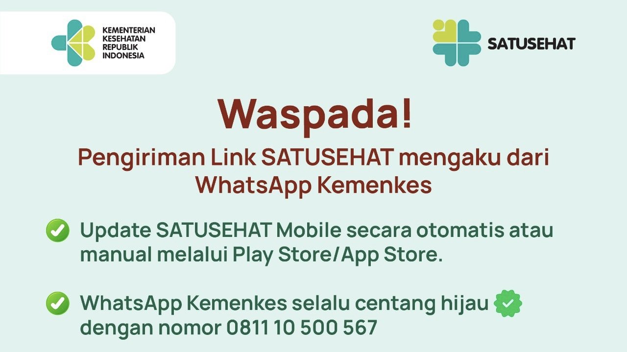 Pengguna yang mengalami kendala atau masalah lain terkait aplikasi SATUSEHAT dapat menghubungi nomor WhatsApp resmi Kemenkes/Dok. Kemenkes