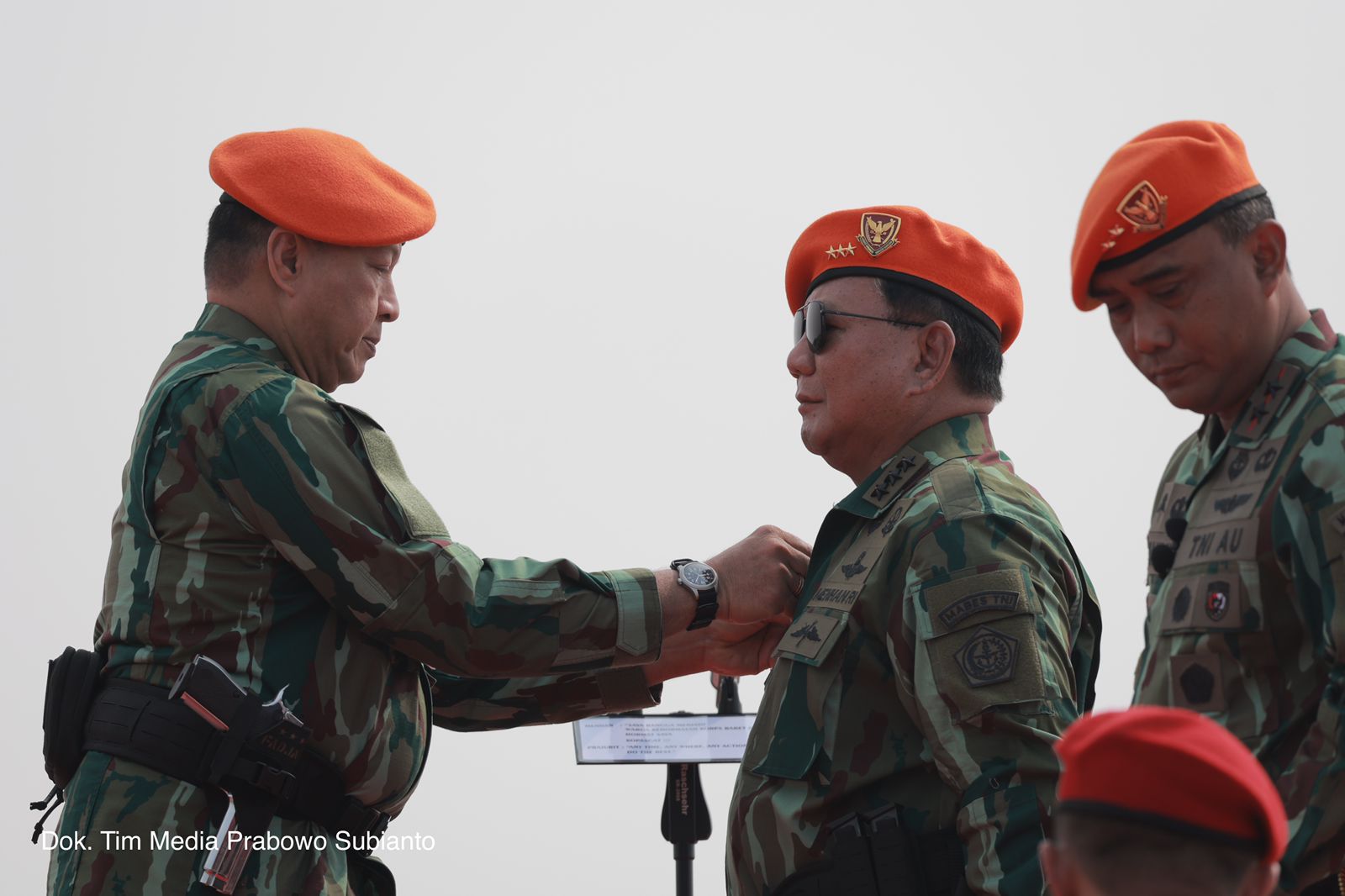 Pengangkatan Prabowo menjadi warga kehormatan Kopasgat TNI AU/Tim Media