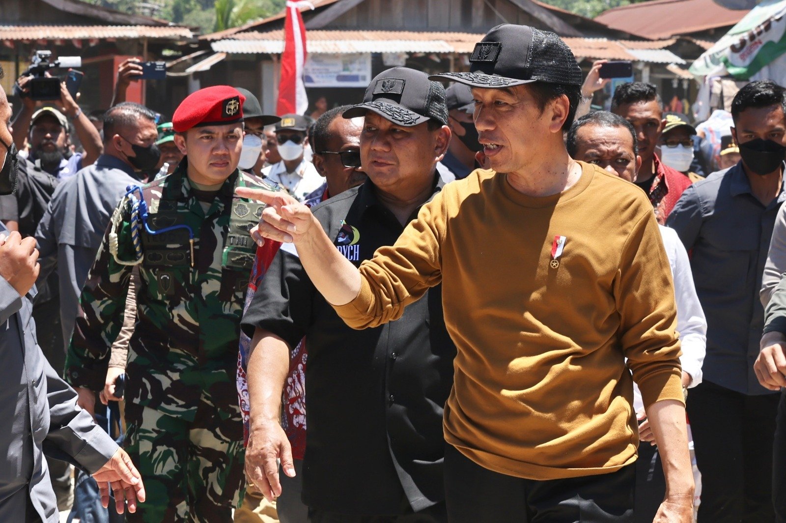 Kebersamaan Prabowo dan Jokowi dalam sebuah momen kunjungan kerja/Tim Media