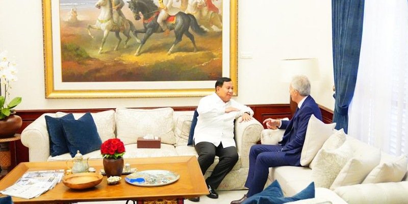 Pertemuan antara Prabowo dan Tony Blair/Tim Media