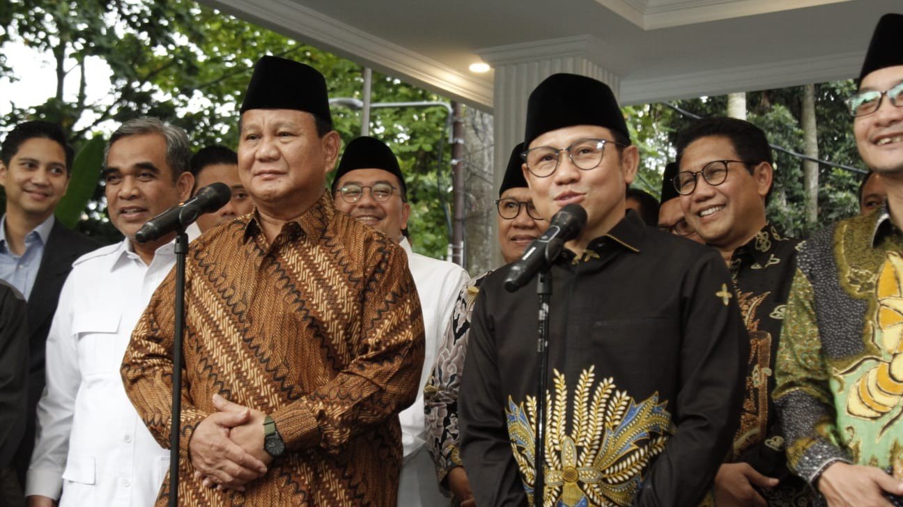 Prabowo Subianto bersama Muhaimin (SinPo.id/ Ashar)