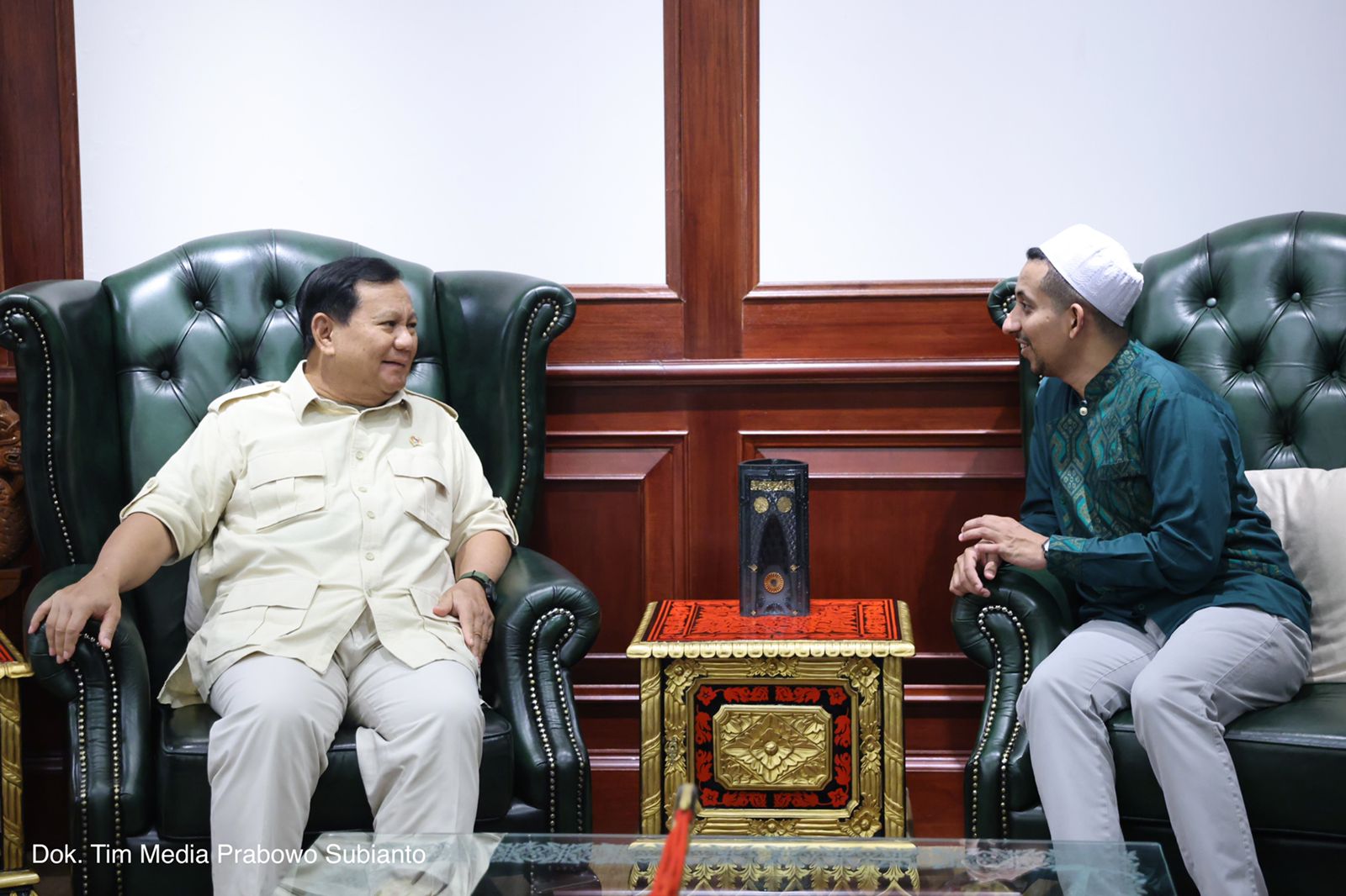 Pertemuan antara Prabowo dan Habib Jafar/SinPo.id/Tim Media