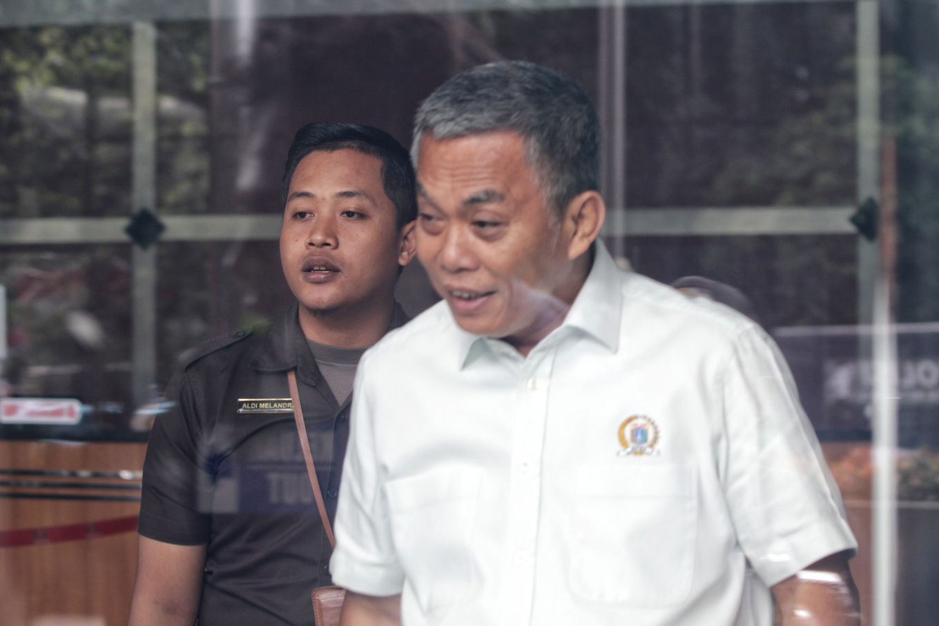 Ketua DPRD DKI Jakarta Prasetyo Edi Marsudi  diperiksa KPK terkait kasus tanah pulogebang (Ashar/SinPo.id)