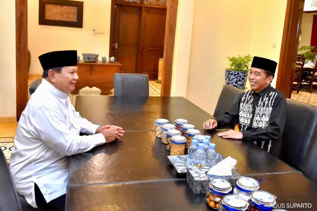 Pertemuan Prabowo dan Jokowi di Solo/SinPo.id/Tim Media