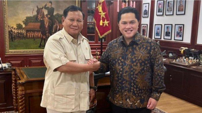 Kebersamaan Prabowo dan Erick Thohir/Tim Media