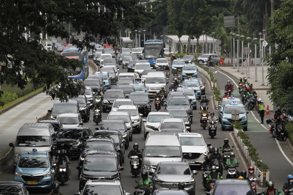 Jakarta mulai macet lagi setelah libur Lebaran sudah selesai (Ashar/SinPo.id)