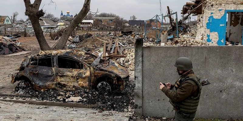 Suasana mencekam di wilayah Ukraina (Sinpo.id/Reuters)
