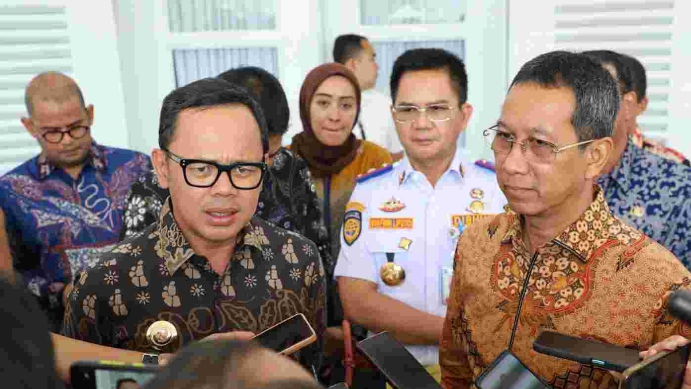 Pj Gubernur DKI Heru bertemu Walikota Bogor Bima Arya bahas kerjasama transportasi (SinPo.id/ PPID DKI)