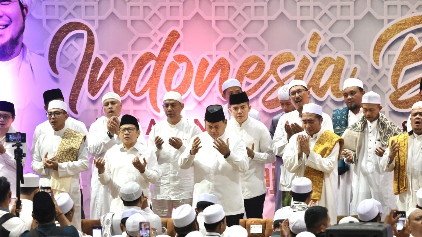 Prabowo saat hadir di Majelis Riyadlul Jannah (SinPo.id/ Tim Media Prabowo)