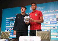 Pelatih Timnas Indonesia, Shin Tae Yong dan Rizky Ridho (PSSI.org)