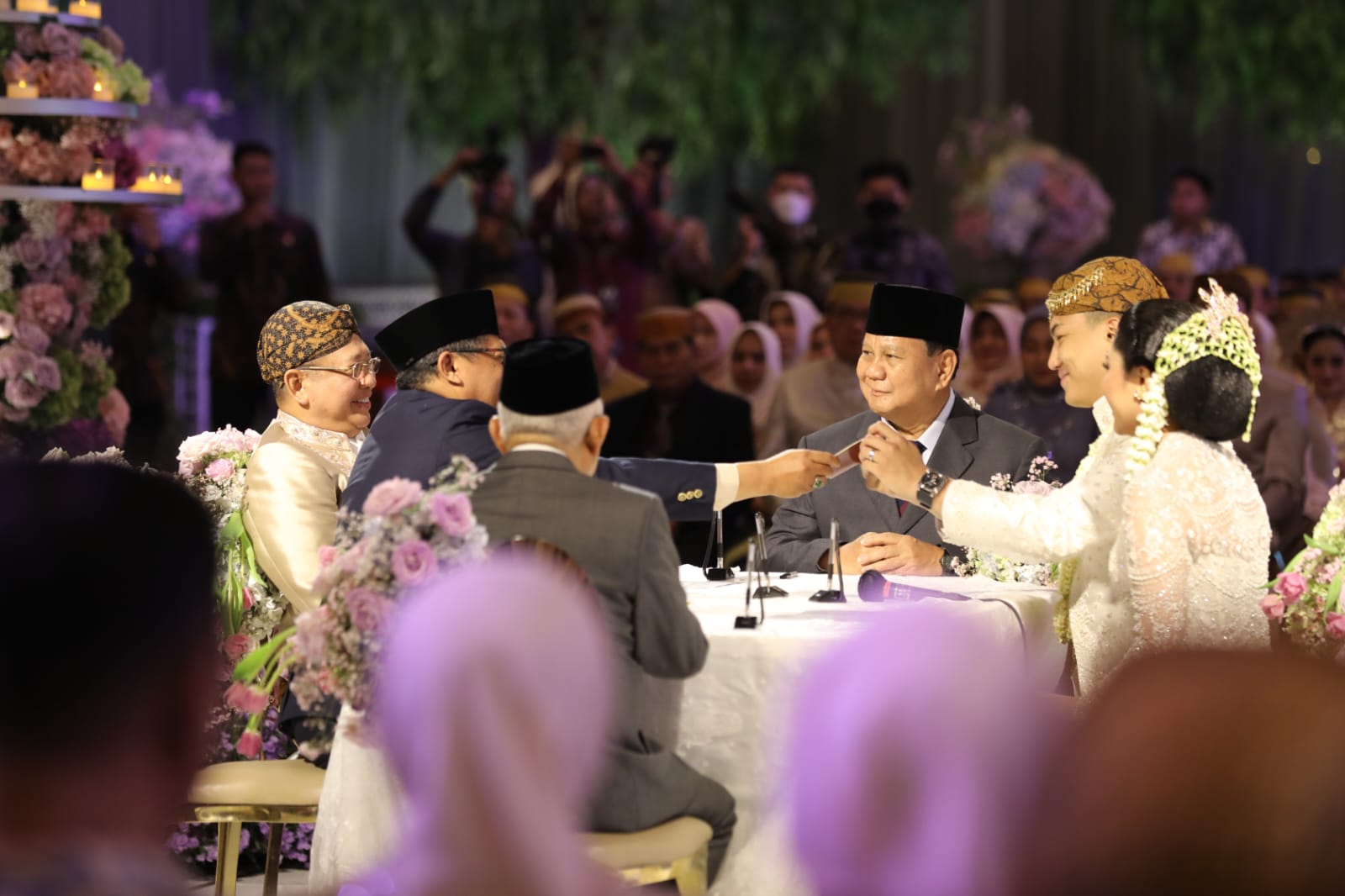 Prabowo jadi saksi pernikahan putri Bambang Soesatyo (Sinpo.id/Tim Media)