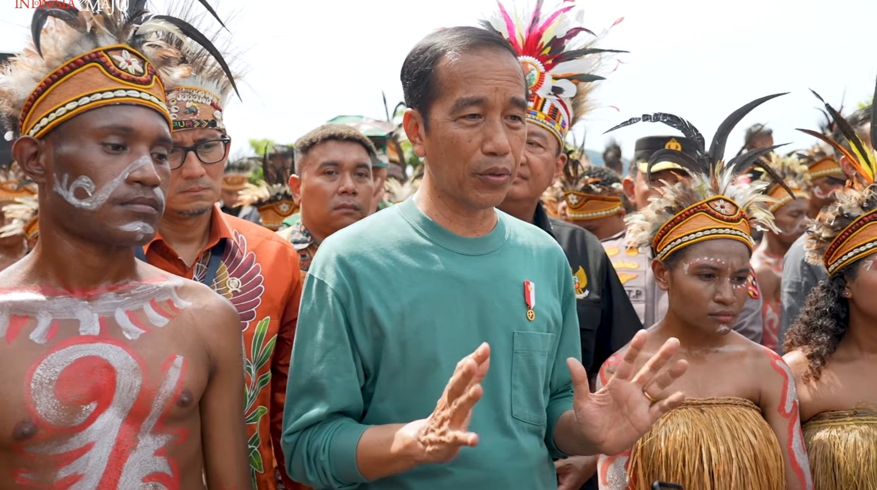 Presiden Jokowi memberi keterangan kepada awak media (Sinpo.id/Setpres)