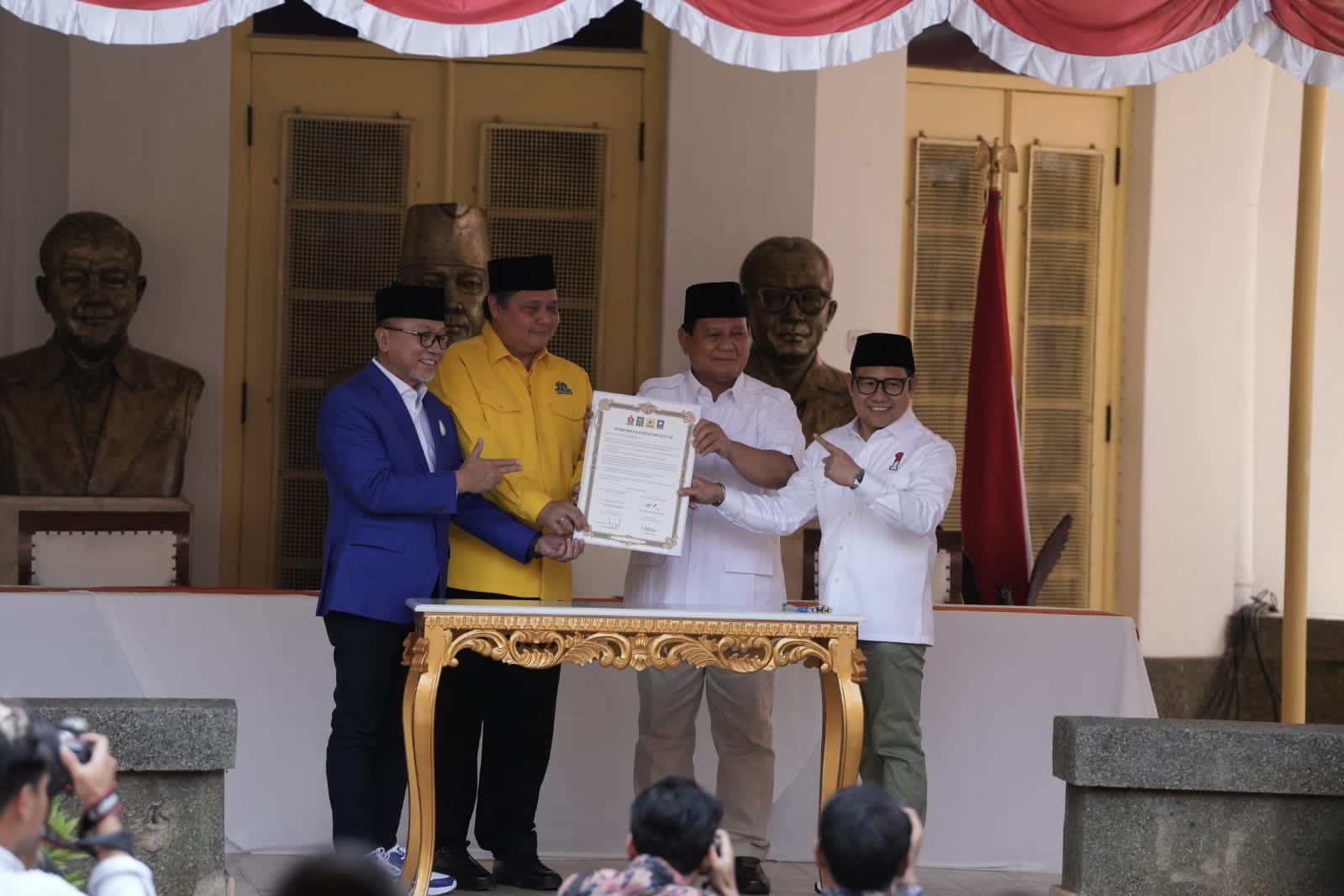 Para Ketum Parpol pendukung Prabowo Subianto (Sinpo.id/Ashar)