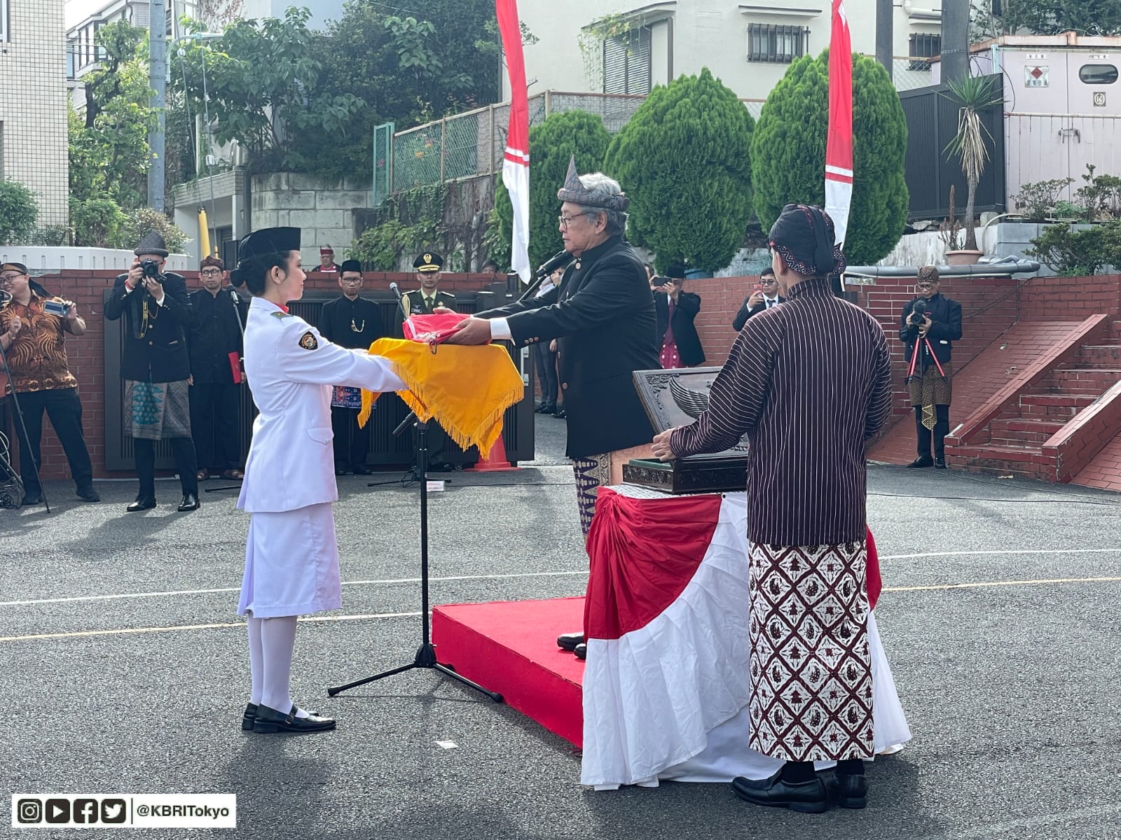 peringatan Hari Kemerdekaan ke-78 RI di Sekolah Republik Indonesia Tokyo