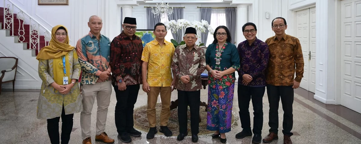 Wakil Presiden (Wapres) K.H. Ma’ruf Amin menerima jajaran Dewan Pengawas Lembaga Penyiaran Publik Televisi Republik Indonesia (Dewas LPP TVRI) periode 2023-2028,