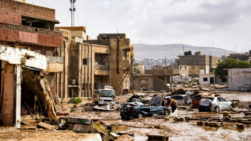 Bencana alam banjir di Kota Derna, Libya (AFP/SinPo.id)