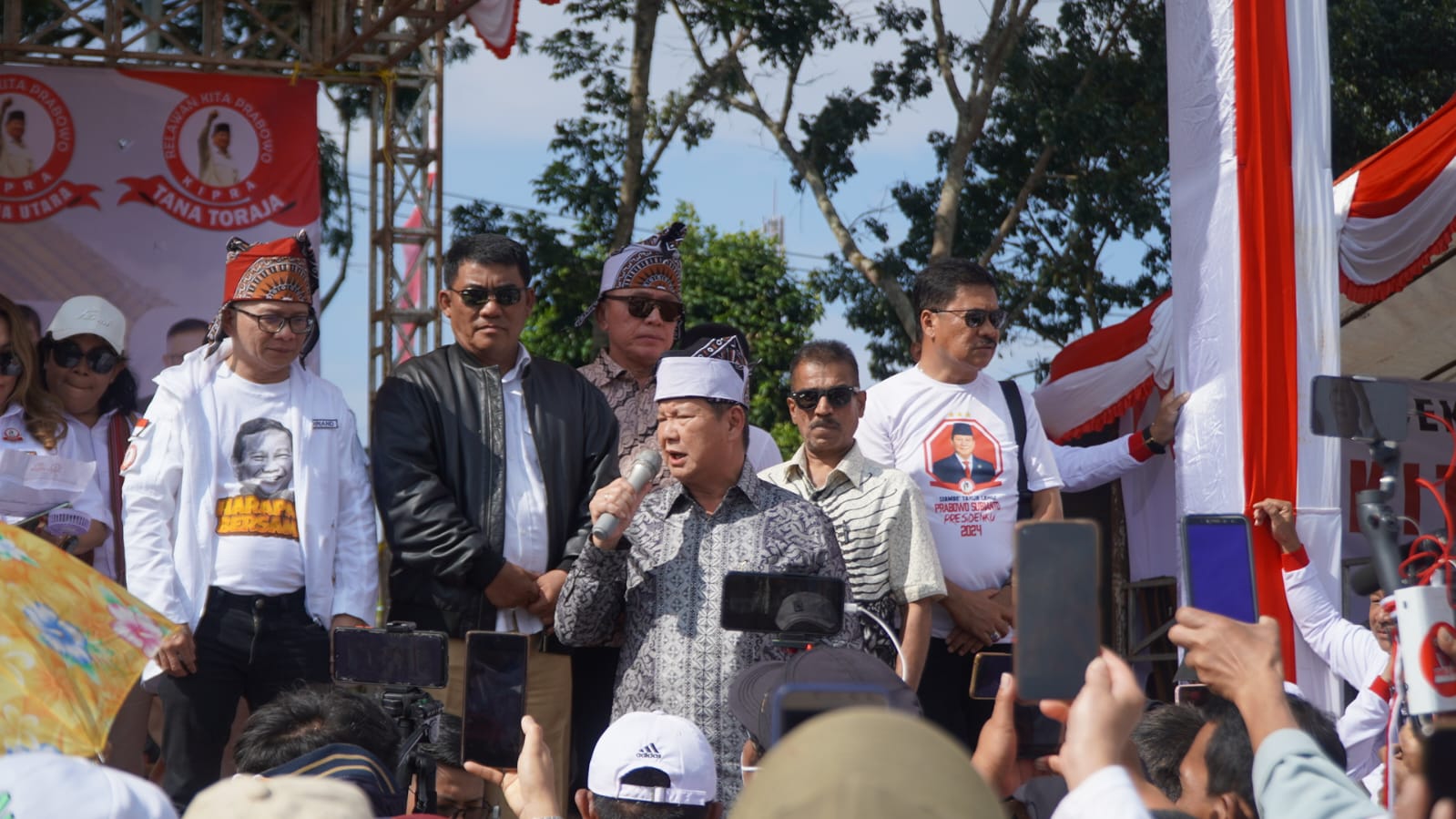 deklarasi dan pelantikan Relawan Kita Prabowo (KIPRA) Prov. Sulsel, Tator dan Torut