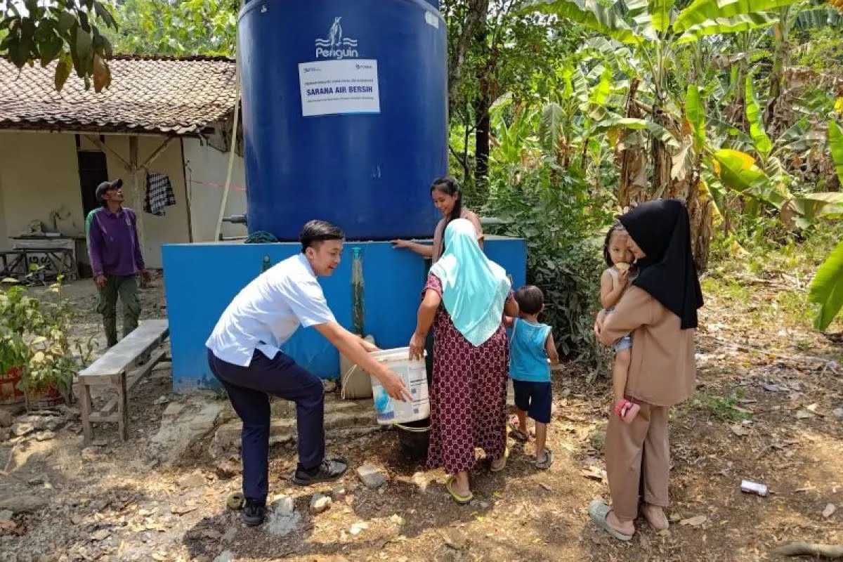 Bantuan air bersih dari Peruri (SinPo.id/ Dok. Peruri)