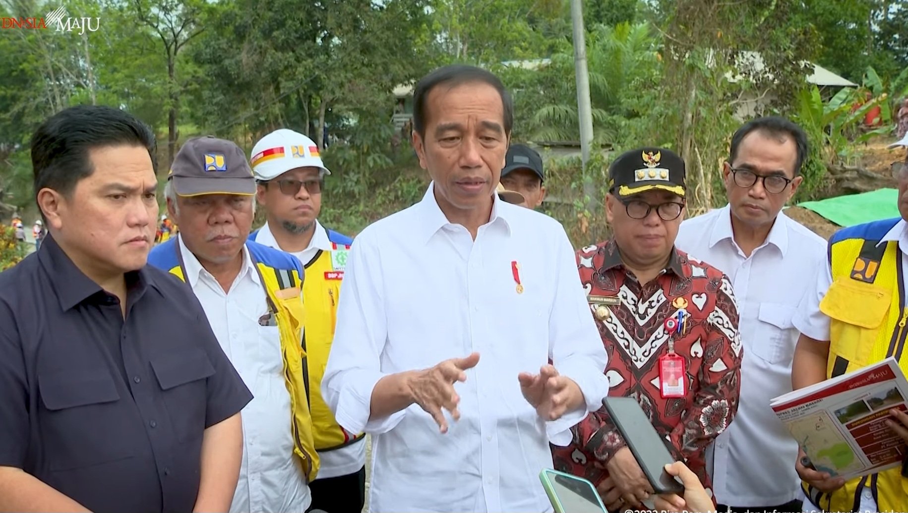 Jokowi tinjau penanganan IJD di IKN (SinPo.id/Setkab)