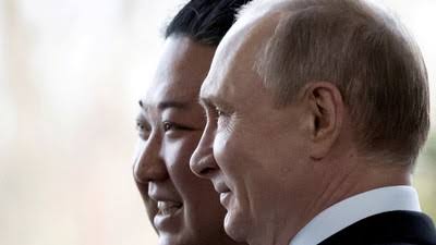 Vladimir Putin dan Kim Jong Un (SinPo.id/Reuters)