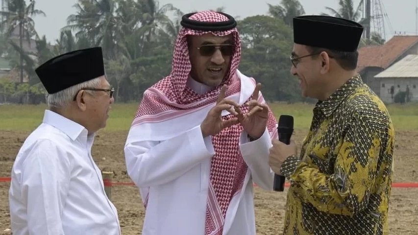 Wapres Ma'ruf Amin bersama Dubes Arab Saudi Faisal bin Abdullah Al-Amudi (SinPo.id/ Setwapres)