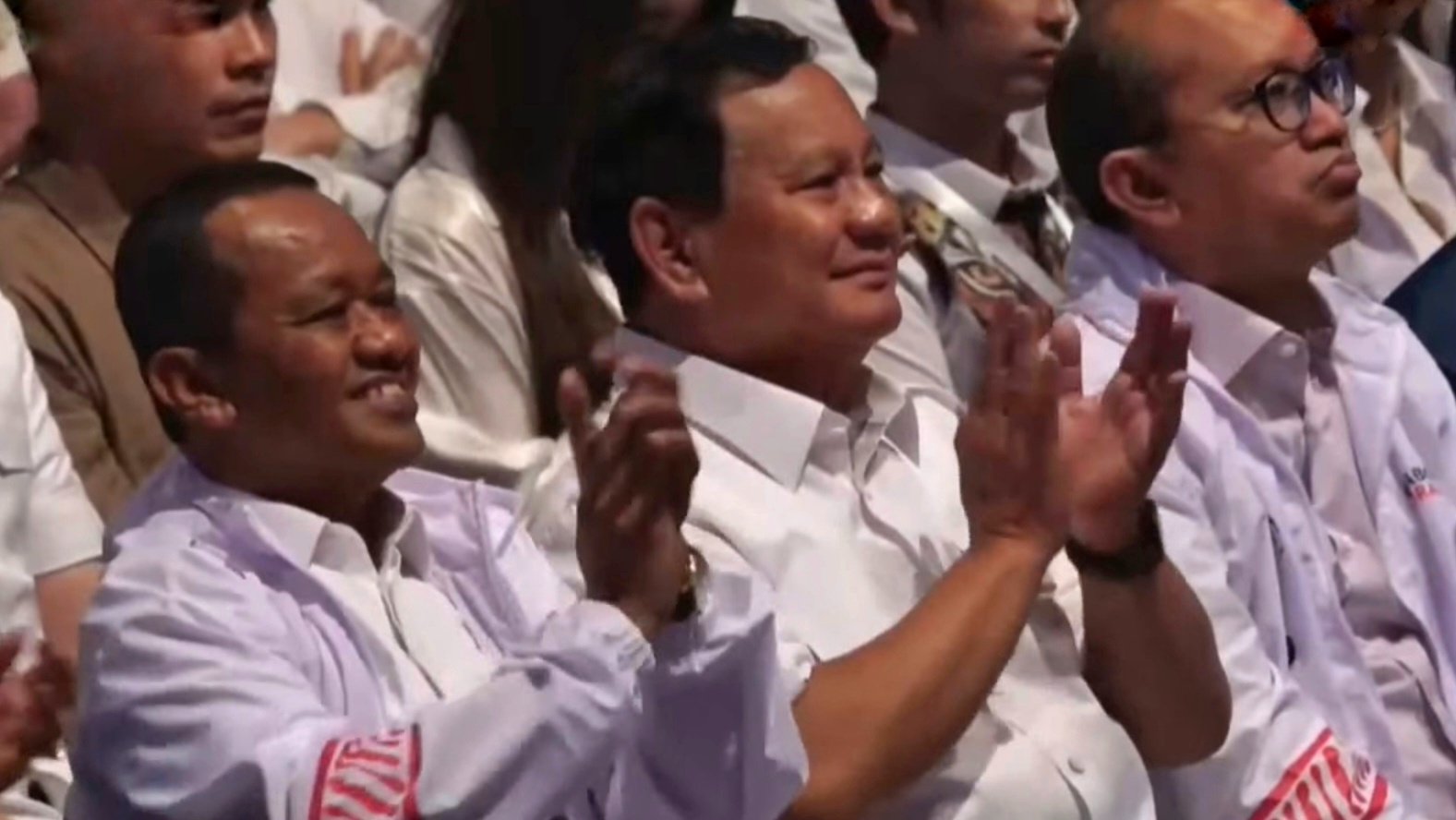 Prabowo Subianto saat menghadiri deklarasi dukungan Relawan Penerus Negeri (SinPo.id/ Khaerul Anam)