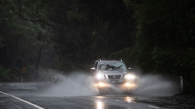 Sebuah jalan tergenang air di kawasan Victoria, Australia (Sinpo.id/Sky News)