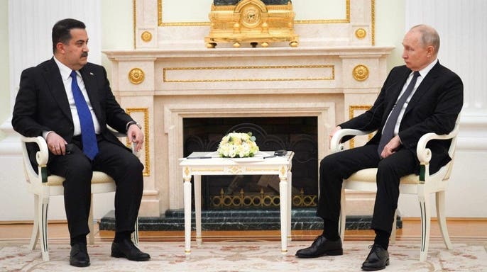 Putin pertemuan dengan Perdana Menteri Irak Mohammed Shia’ Al Sudani (Sinpo.id/Gettyimages)